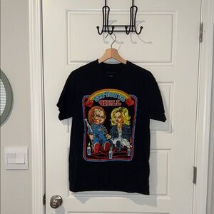 Unisex Chucky and Tiffany “See You In Hell” Horror tee